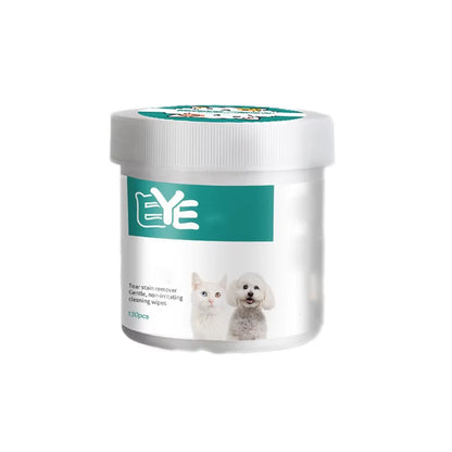 Pet Eye Wipes Cats and Dogs Tearmark Wet Wipes Cats and Dogs Universal No Irritation Cleaning Products 130 Canned Wipes